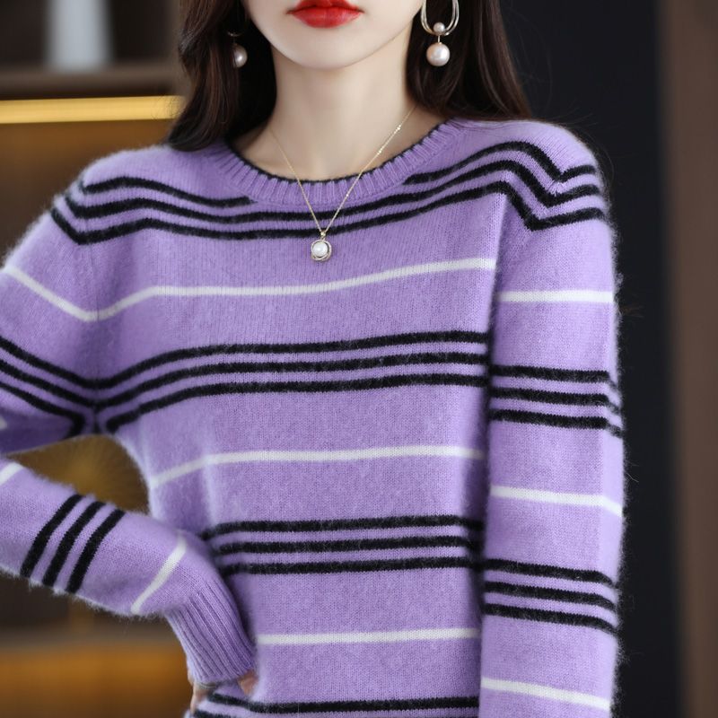 Pull rayé moderne et confortable pour femmes Chic & Stil