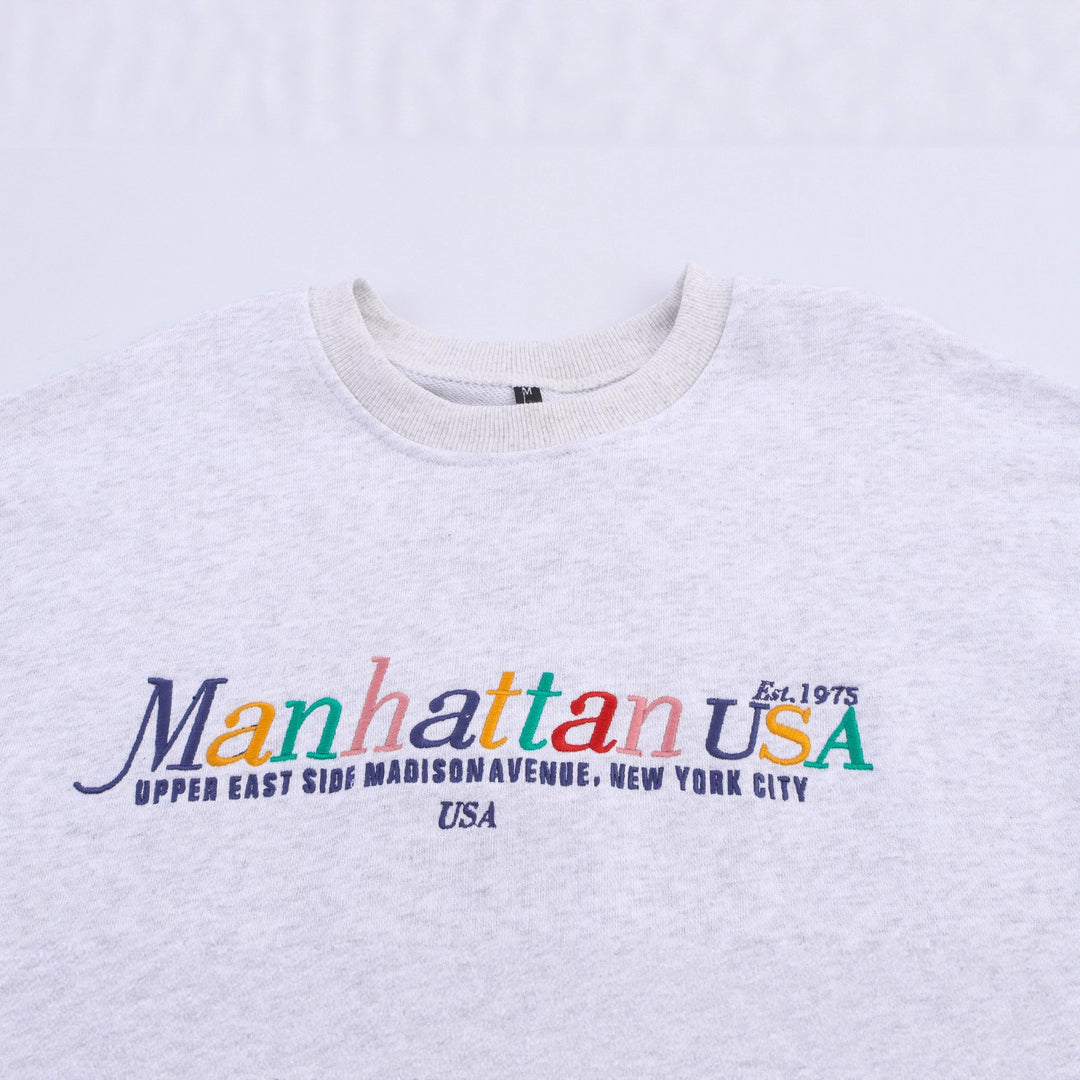 Ladies Oversized Sweatshirt with Colorful Logo Lune London
