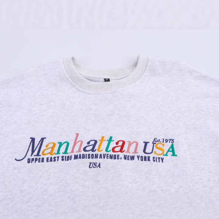Ladies Oversized Sweatshirt with Colorful Logo Lune London