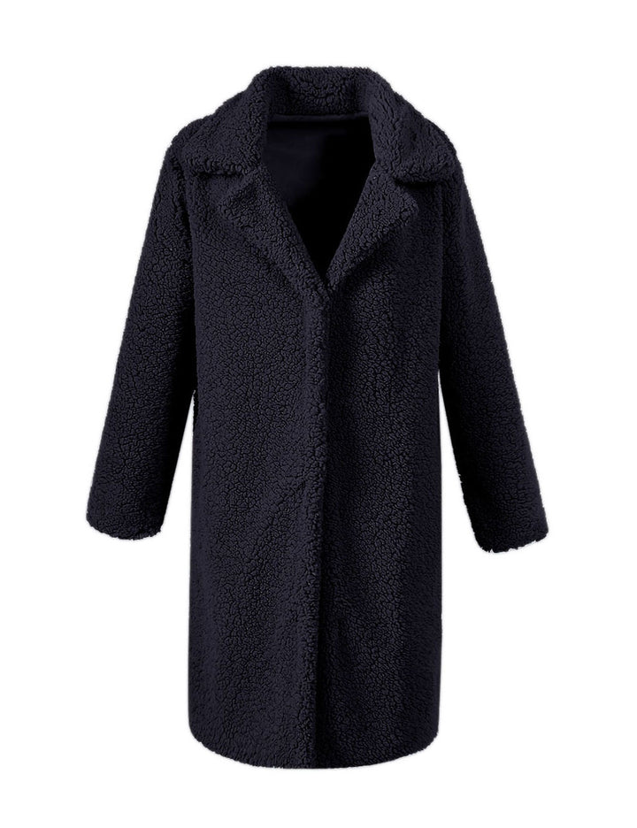 Women's Teddy coat with elegant lapels and soft inner lining Lune London