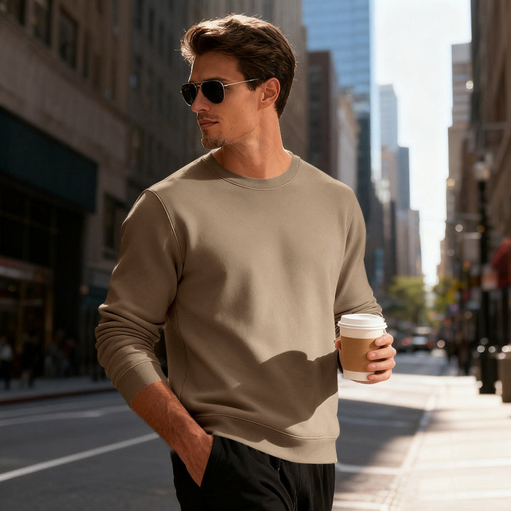Men's casual sweatshirt with modern cut and comfortable cotton blend Chic and style