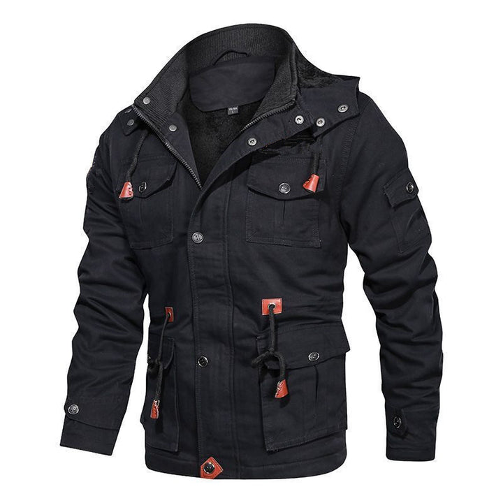 Functional jacket for men with padded interior and practical pockets Lune London