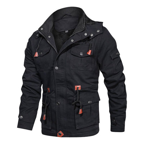 Functional jacket for men with padded interior and practical pockets Lune London