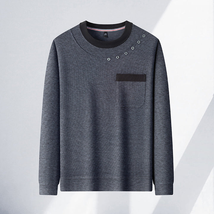 Trendy sweatshirt for men with unique detail accents and a practical chest pocket Lune London