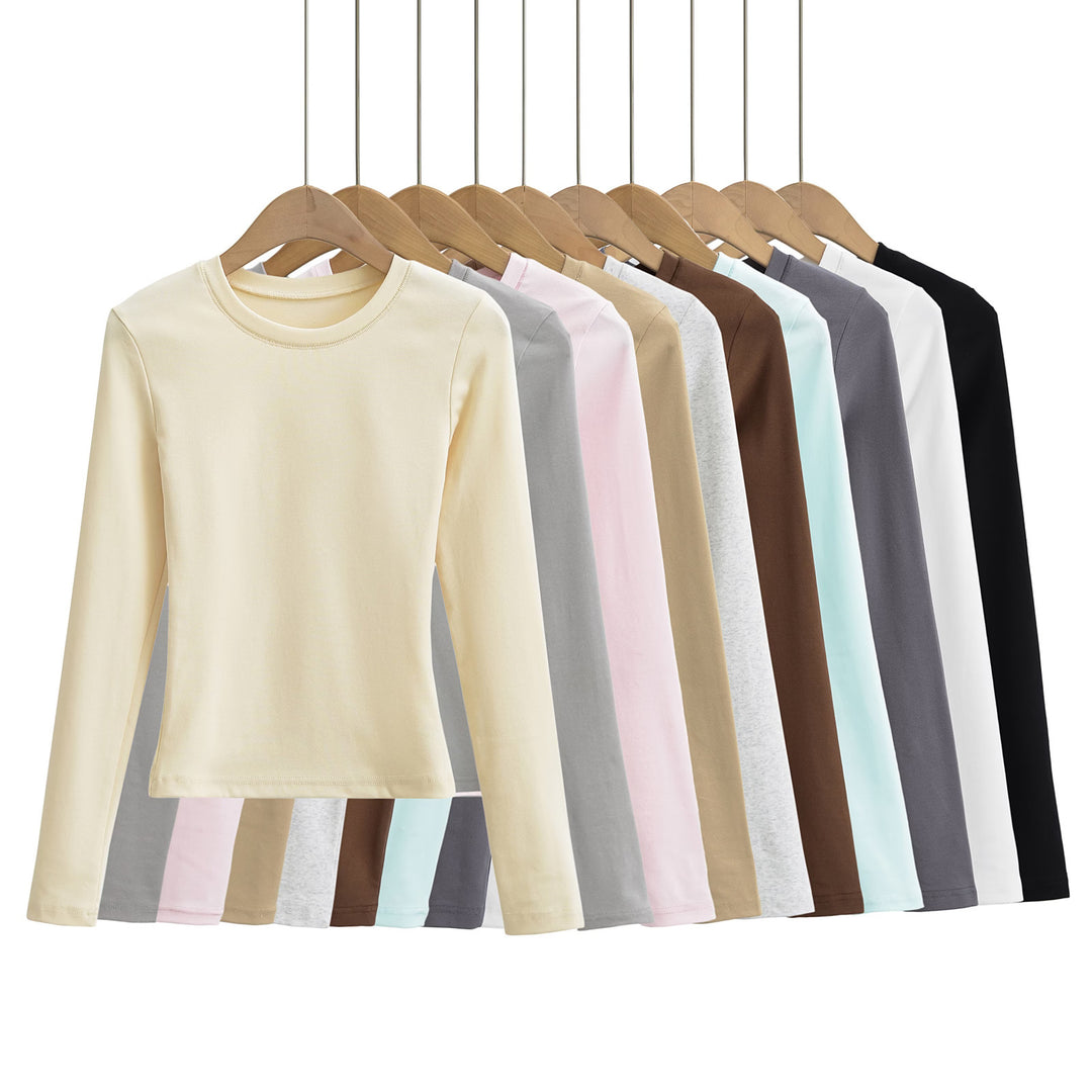 Women Long Sleeve T-shirt in Soft Cotton Blend Lune London