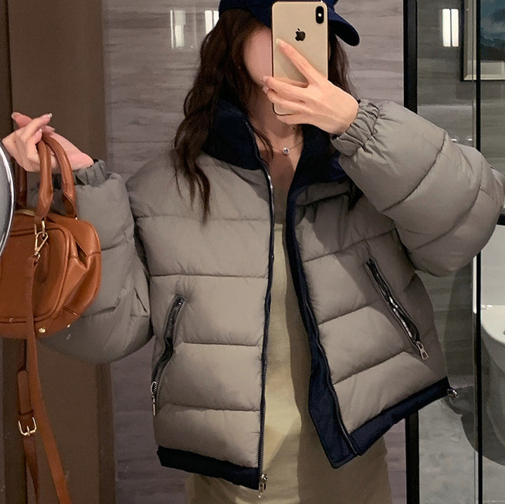 Ladies short quilted leisure jacket with side zippered pockets Lune London