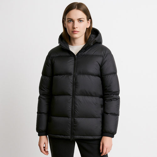 Ladies light insulated winter jacket with adjustable hood Lune London