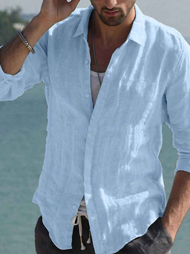 Men's Casual Linen Shirt Lune London