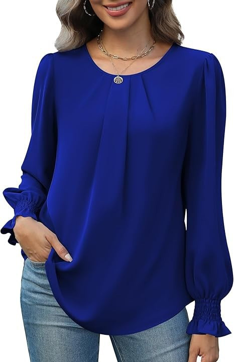 Blouse élégante pour dames avec manches bouffantes Chic & Stil
