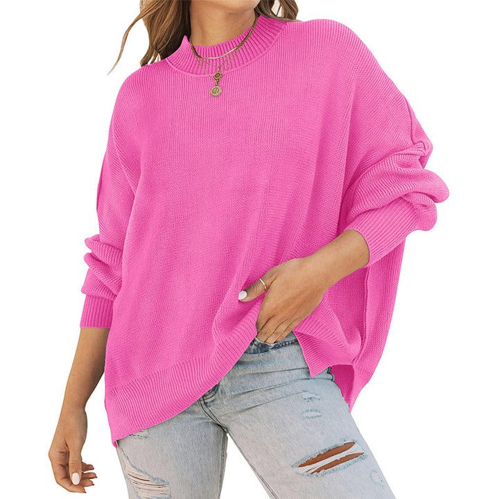 Sweater décontracté pour femmes avec coupe oversize et motif côtelé Chic & Stil