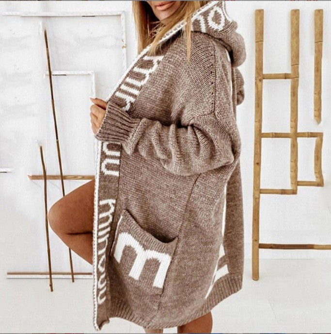 Ladies comfortable Lune London hooded Cardigan