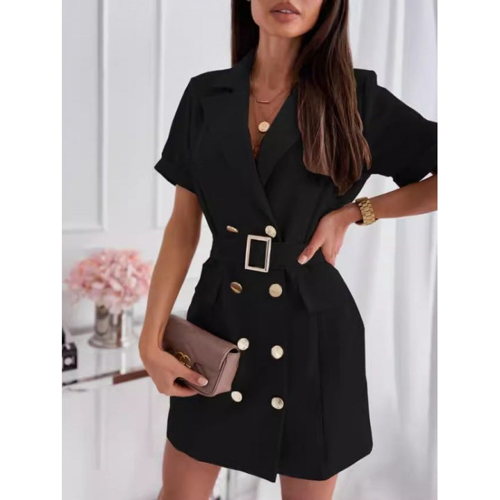 Robe blazer femme avec ceinture à la mode et poches pratiques Chic & Stil