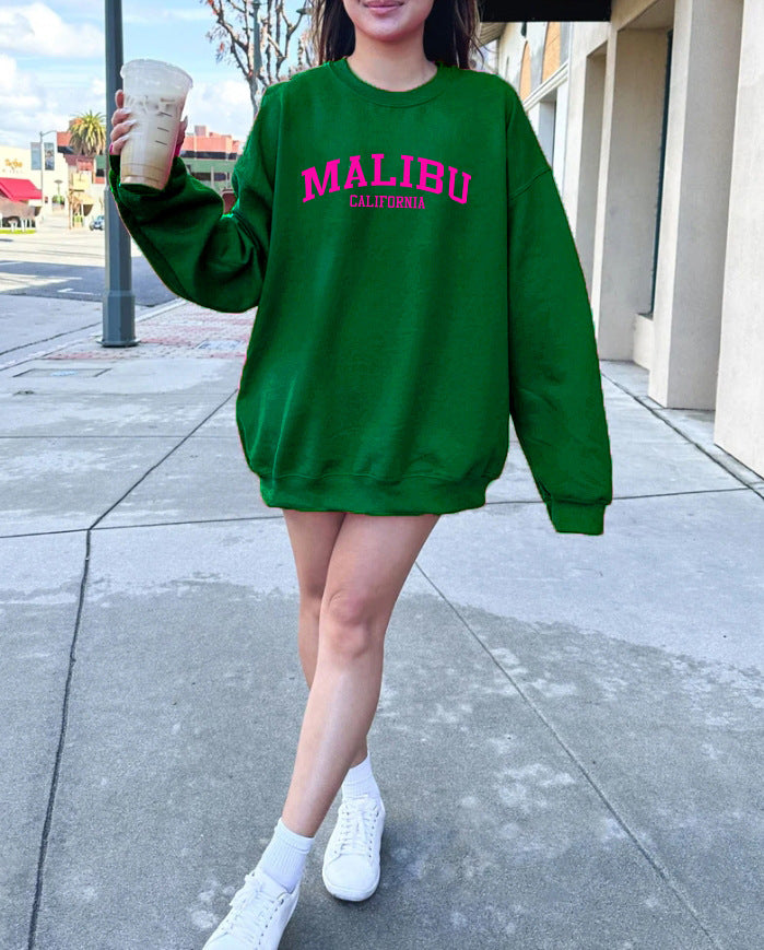 Sweatshirt femme avec logo californien décontracté et matériau doux Chic & Stil