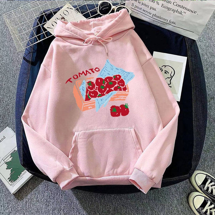 Women's hoodie with creative vegetable motif Chic & Stil