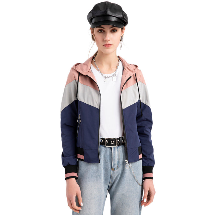 Windbreaker jacket for women with practical zip pockets Lune London