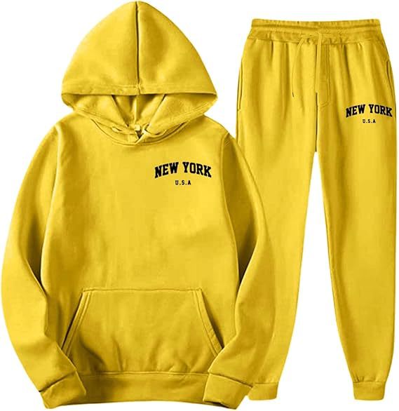 Women's Hooded Sweat Suit with high-quality material and modern lettering Chic & Stil