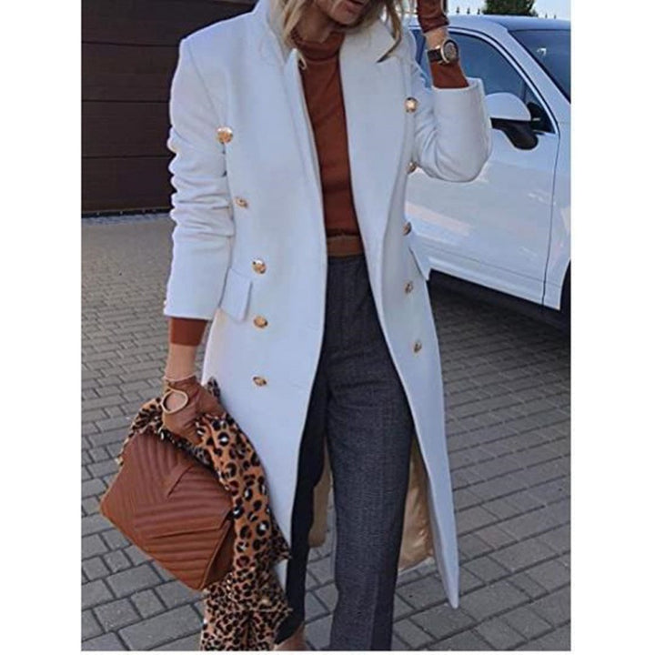 Manteau élégant à manches longues pour femmes avec double fermeture à bascule Chic & Stil