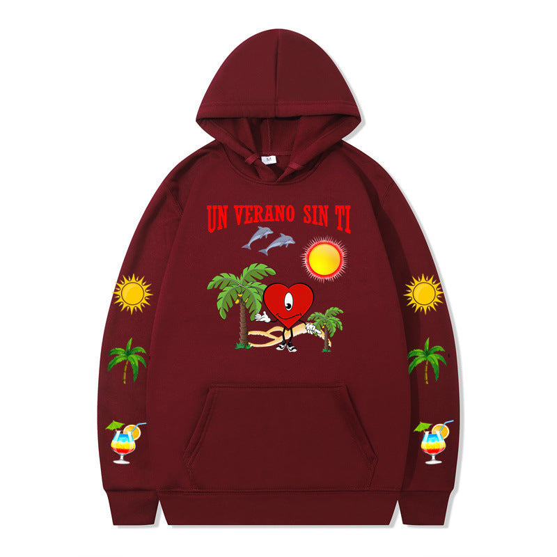 Women's hoodie with vibrant summer motif and comfortable fit Lune London