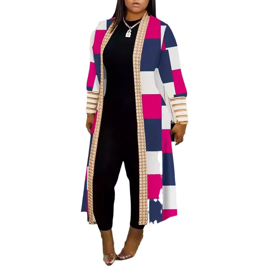 Lune London women's artistic long cardigan