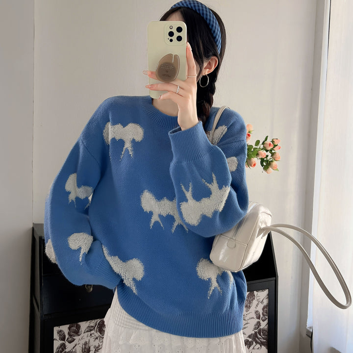Pull femme à motifs avec motif animal élégant et coupe décontractée Chic & Stil