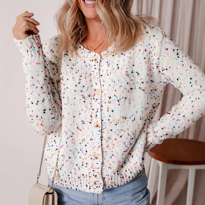 Cardigan pour femmes avec motif coloré Chic & Stil