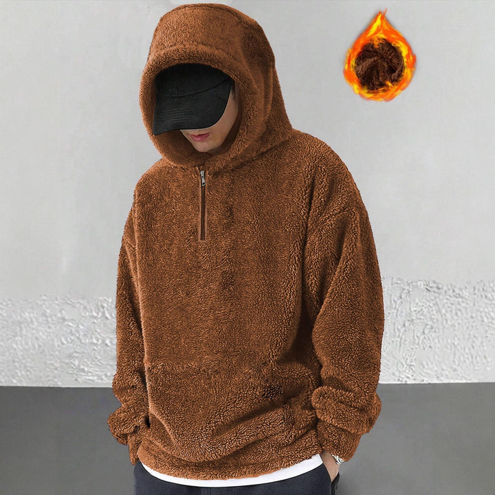 Ladies micro-fleece hooded sweatshirt Lune London