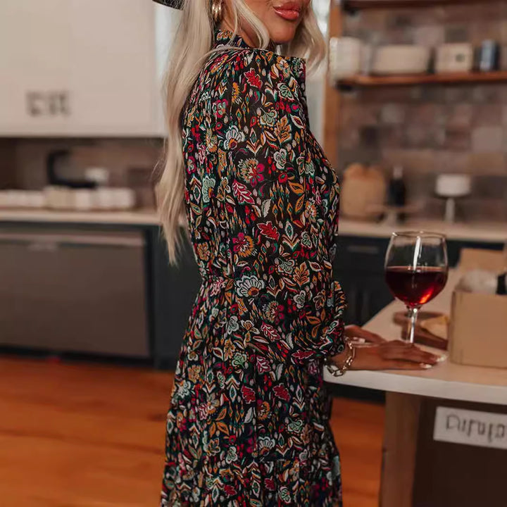 Blouse dress for women with floral design Lune London