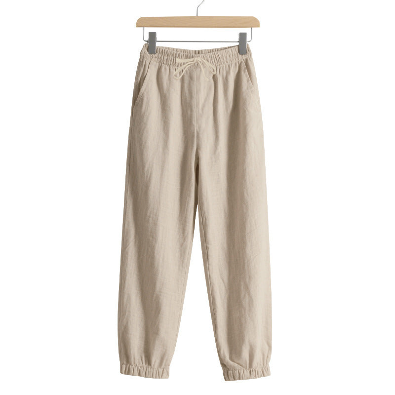 Men's leisure jogger pants with elastic waistband and side pockets Lune London