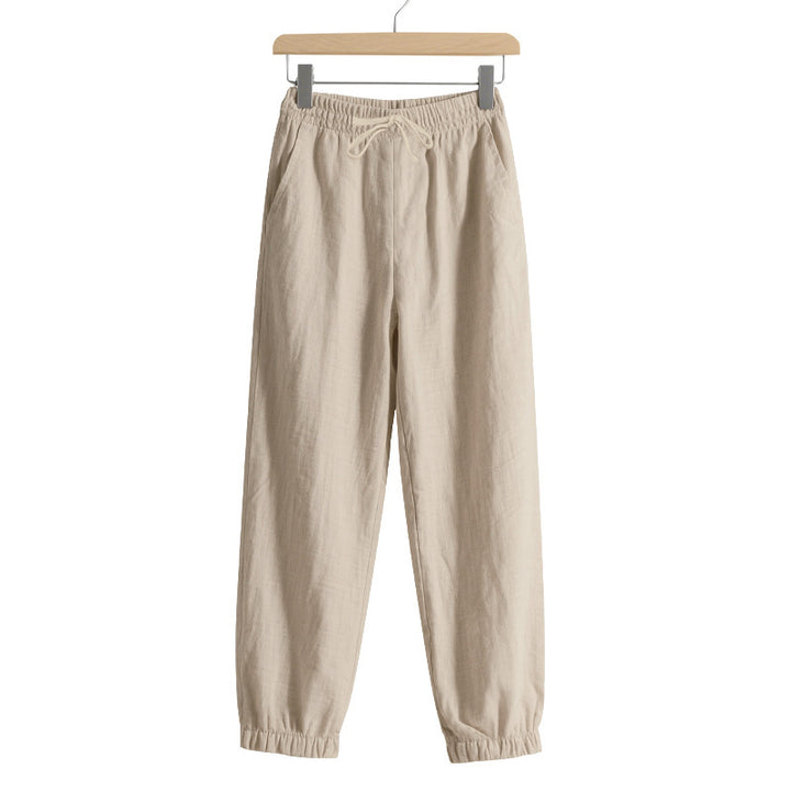 Men's leisure jogger pants with elastic waistband and side pockets Lune London