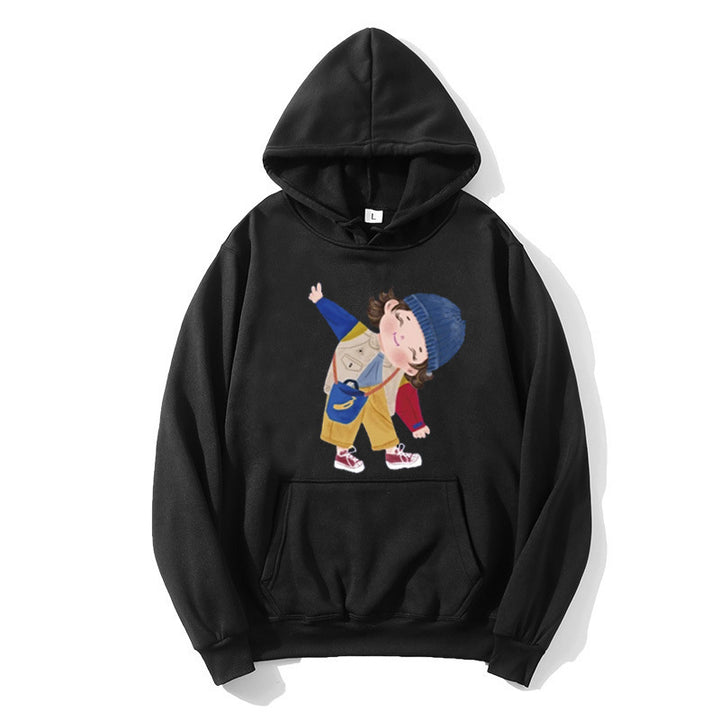 Ladies hoodie with playful children's design Chic & Stil