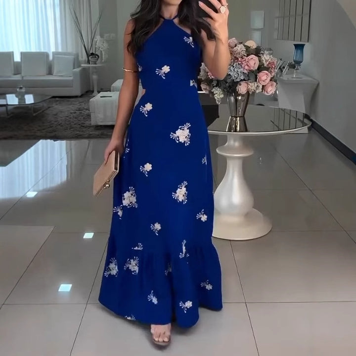 Women Maxi Dress Floral Print Elegant Lune London