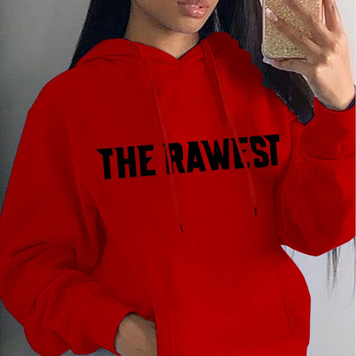 Women's hoodie with inspiring inscription Lune London
