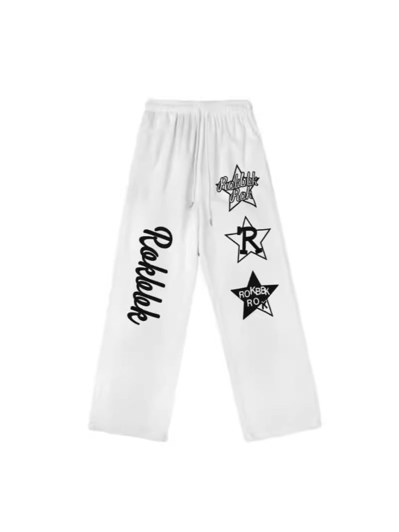 Women Chic Leisure Pants with Eye-Catching Graphics Chic & Stil
