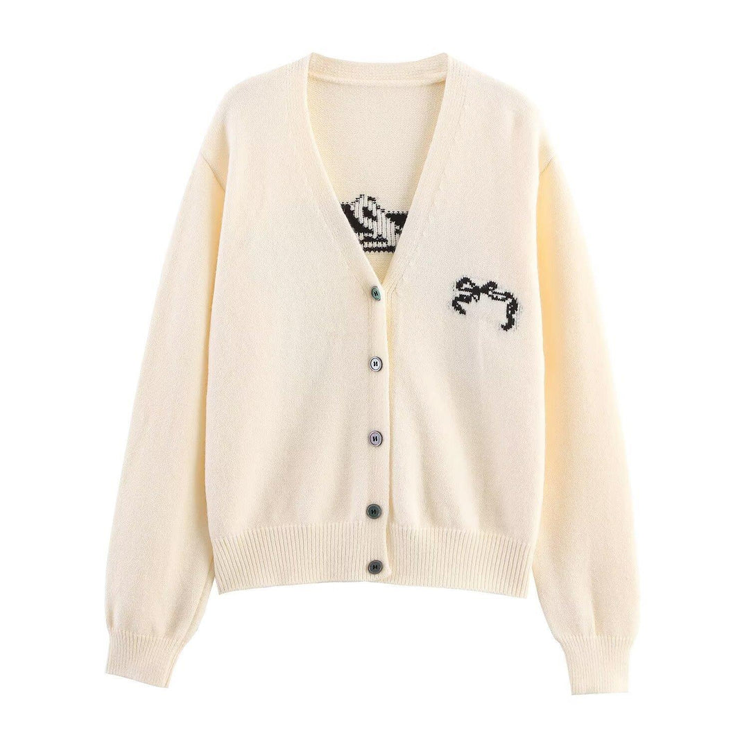 Knit jacket for women with decorative button details and high-quality material Lune London