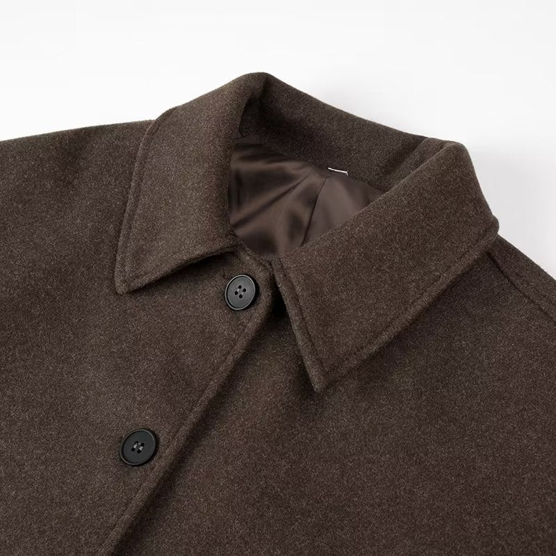 Women's Cropped Wool Jacket with Modern Cut and Practical Pockets Lune London