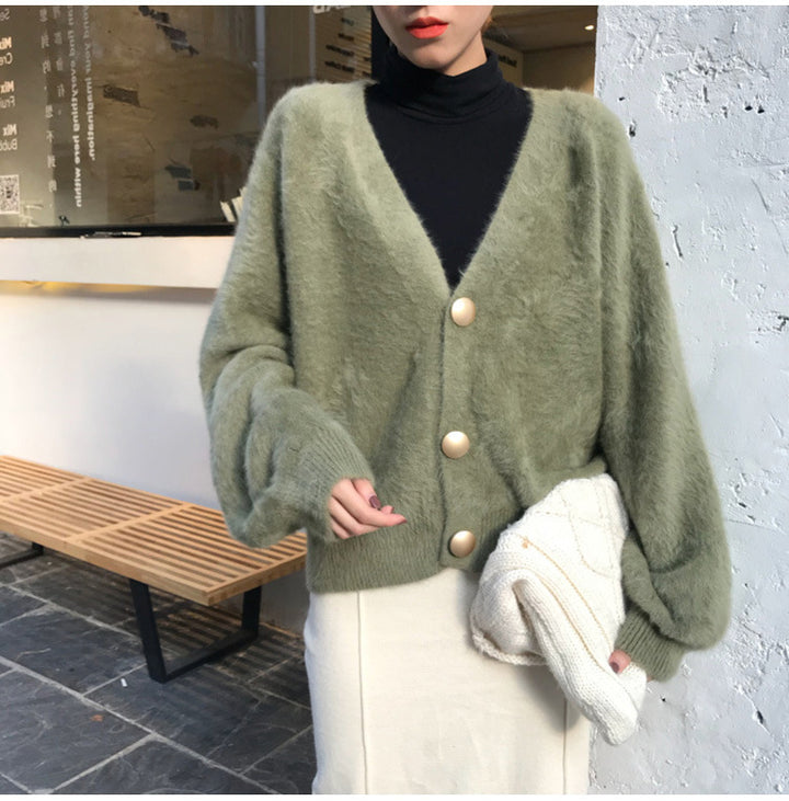 Ladies soft oversized cardigan Lune London