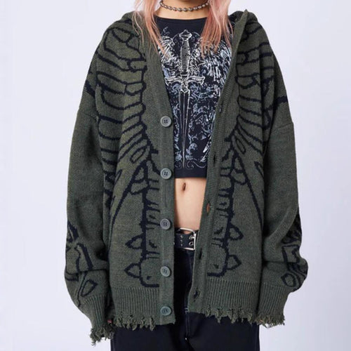 Ladies Large hoodie with striking graphic cape and unconventional cut Lune London