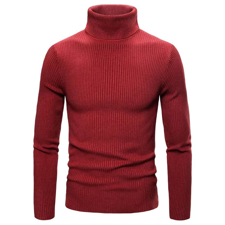 Men's ribbed turtleneck sweater in premium quality Lune London