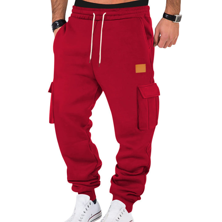 Men's cargo jogger pants with practical pockets and elastic waistband Lune London