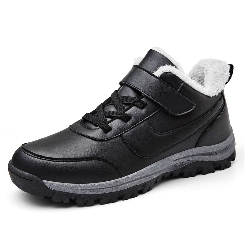 Women's winter booties, lined with warm, with non-slip sole and adjustable Velcro closure Lune London
