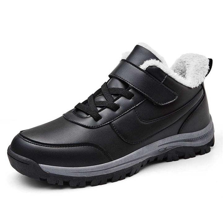 Women's winter booties, lined with warm, with non-slip sole and adjustable Velcro closure Lune London