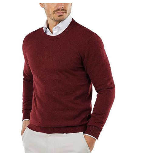 Lune London | Men's elegant round neck sweater made of fine cotton