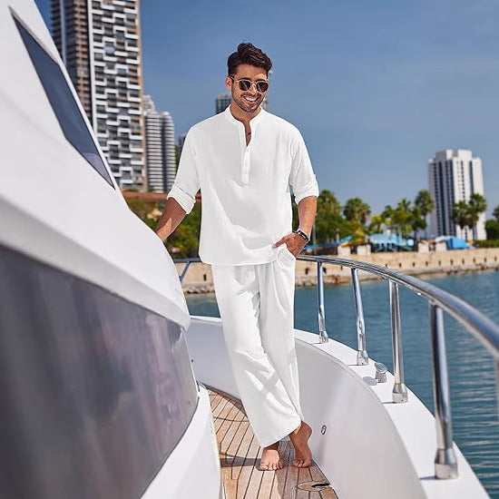 Men's Relaxed Chic Coastal Lounge Set