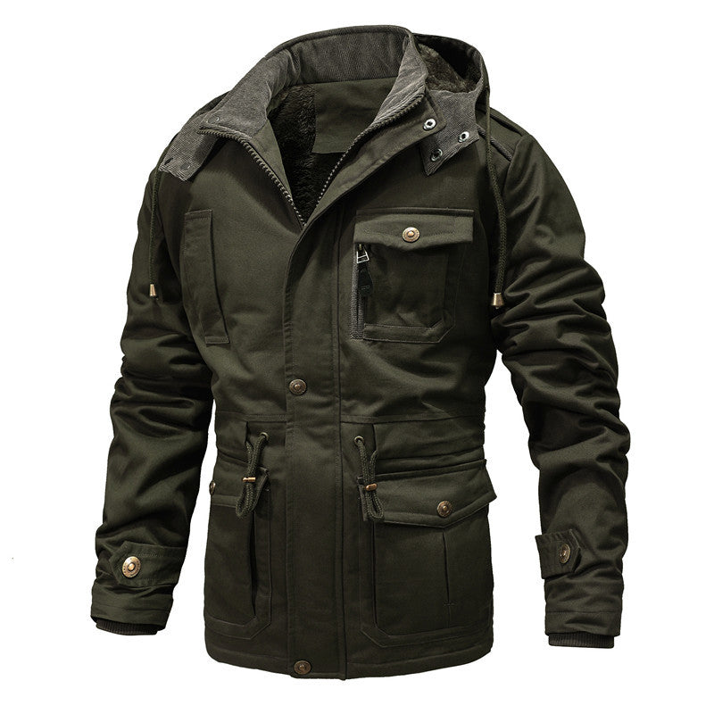 Veste d'hiver robuste pour hommes avec doublure en teddy chaude Lune London
