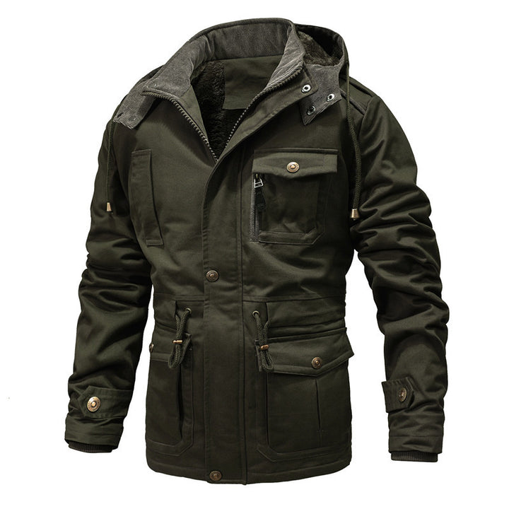 Veste d'hiver robuste pour hommes avec doublure en teddy chaude Lune London