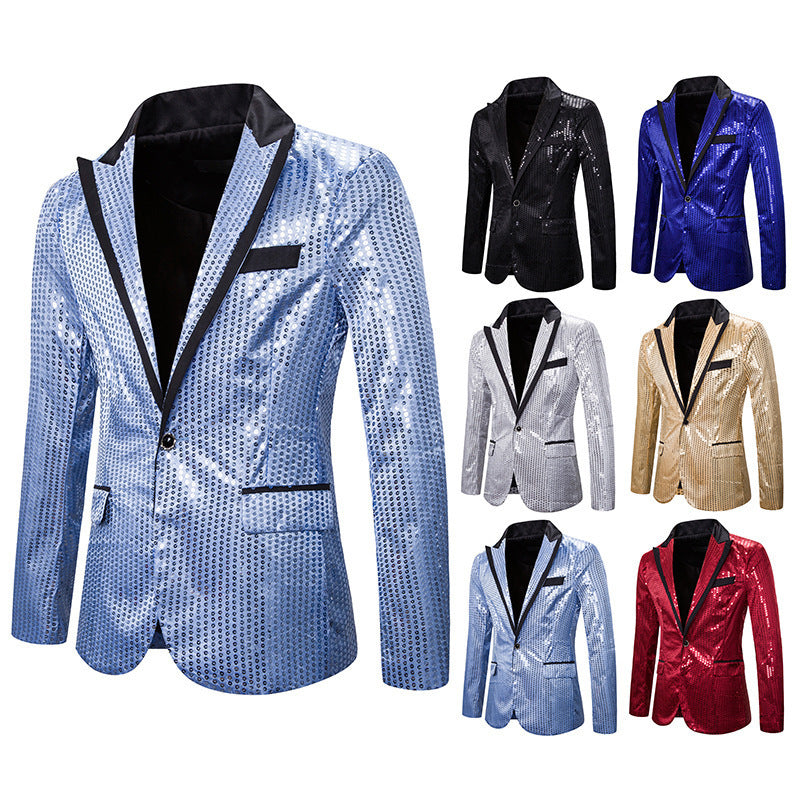 Elegant sequin jacket for men with modern cut Lune London