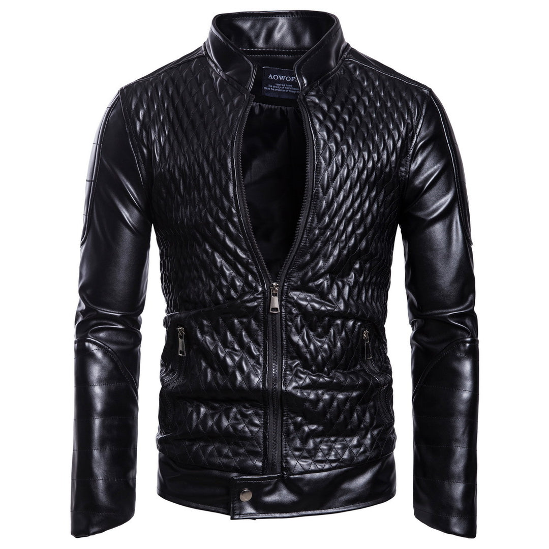Stylish quilted leather jacket for men Lune London