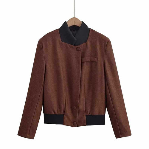 Lune London Fashionable women's blazer jacket with contrasting collar