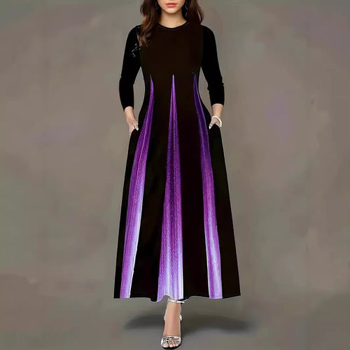 Maxi dress for women with side inserts and practical pockets Lune London