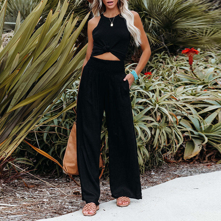 Loose summer pants for women with elastic waist and relaxed fit Lune London